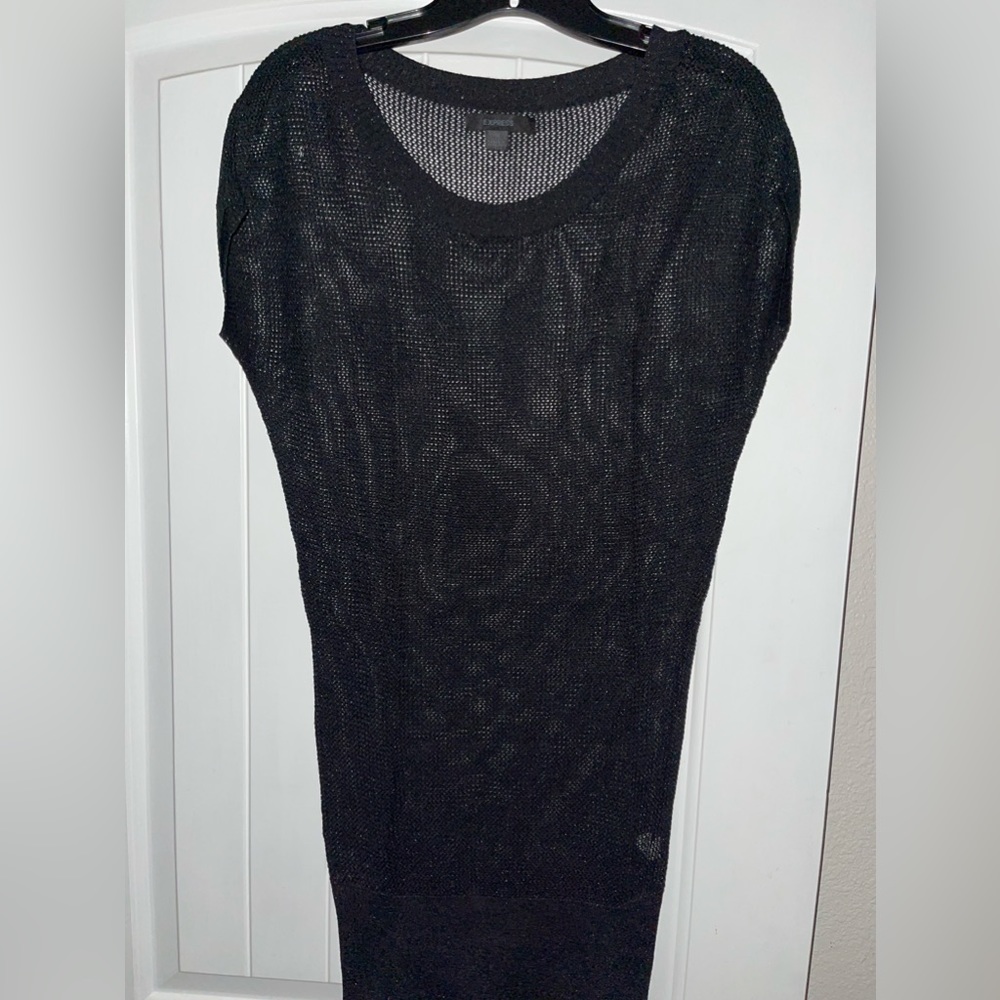 Express blank blouse with a little gold shimmer